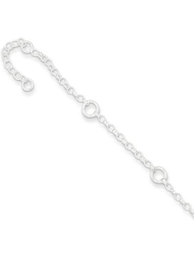 Sterling Silver Anchor ID Bracelet 6 QID33-6 
